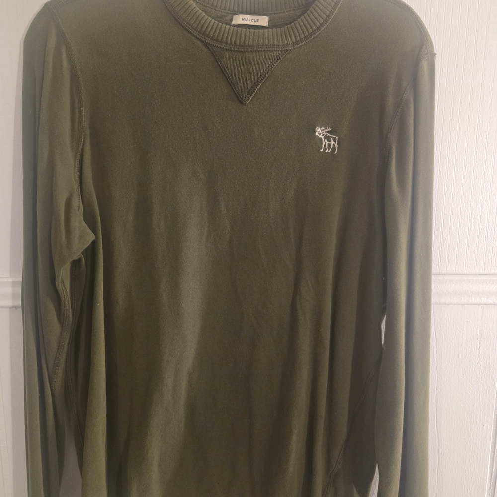 Men's Olive Crewneck Sweater